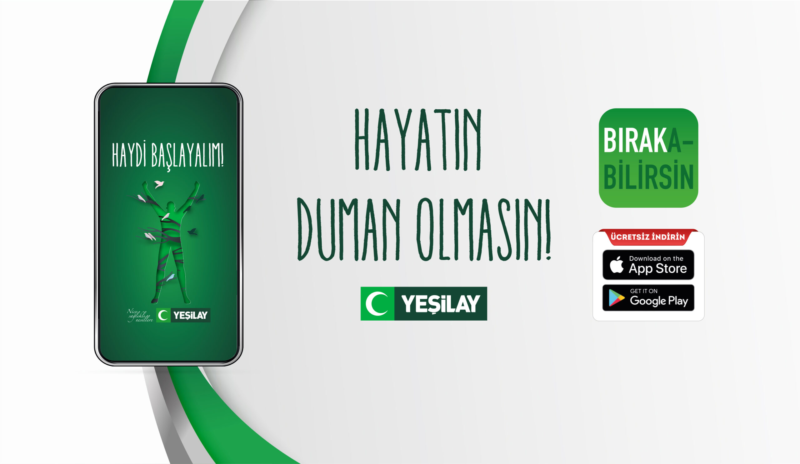 Yeşilay’ın Yeni Mobil Uygulaması “Bırakabilirsin” Ceplere İnmeye Başlıyor